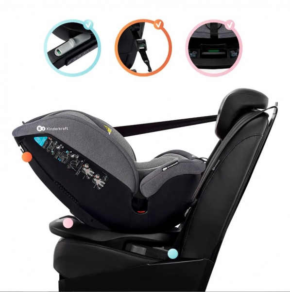 Автокресло Kinderkraft Xpedition Grey серый