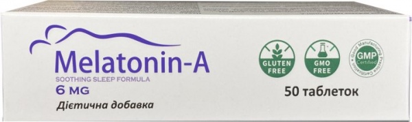 Таблетки Supravitz Lifesciences Мелатонин-А, 6 мг 50 шт./уп. 