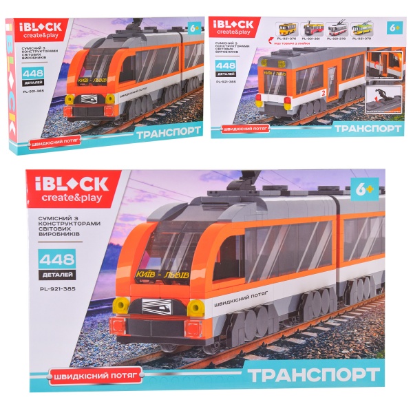 Конструктор Iblock Скорый поезд PL-921-385