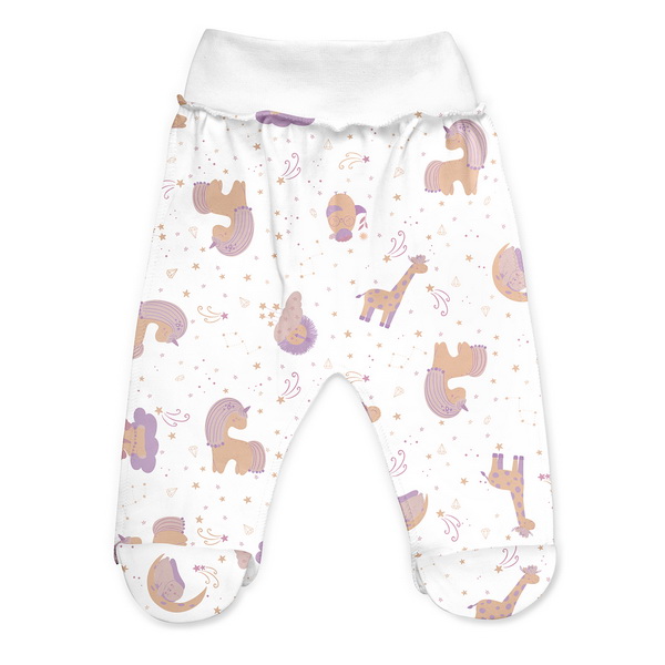 Ползунки ясельные ТМ Софія Богемия р.56 белый с рисунком 422256 