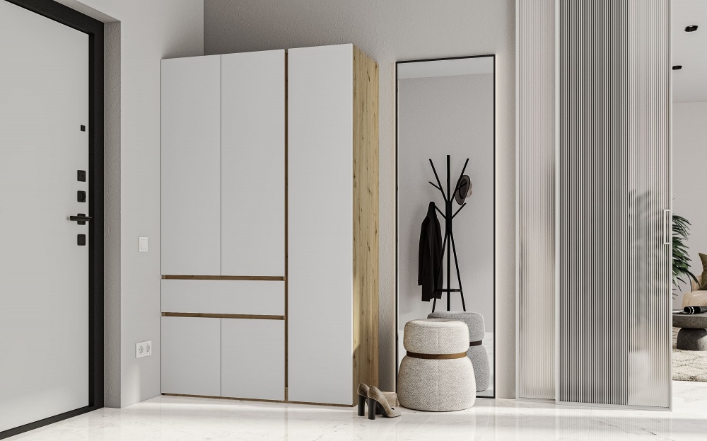 Шкаф Грейд Олли 2000х1200х526 мм дуб артизан