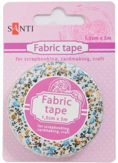 Самоклейка текстильна стрічка Весінній танок, 1.5см*5м 