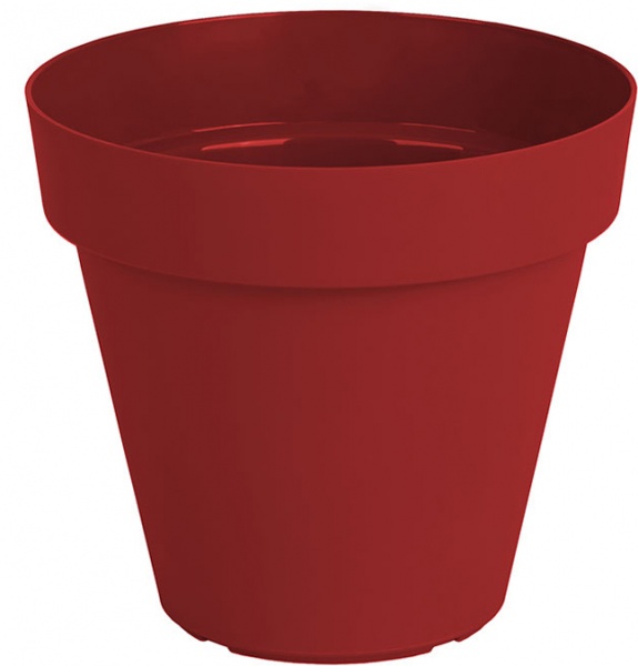 Горшок пластиковый Artevasi Capri Pot круглый 50,5л темно-красный 