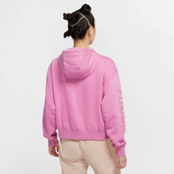 Джемпер Nike W NSW AIR HOODIE FZ FLC BB CJ3041-693 р. M рожевий