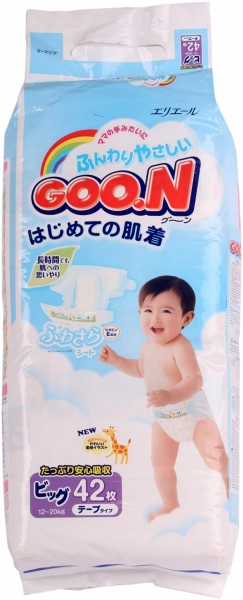 Підгузки Goon XL 12-20 кг 42 шт.