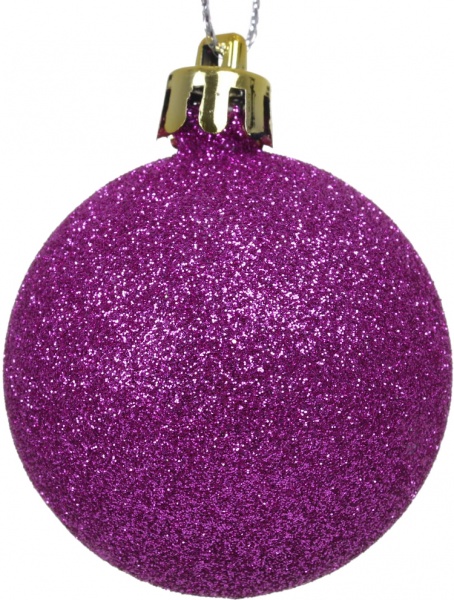 Набір ялинкових куль мікс фактур в асортименті (EPI-19063) d 50 мм 24 шт./уп.