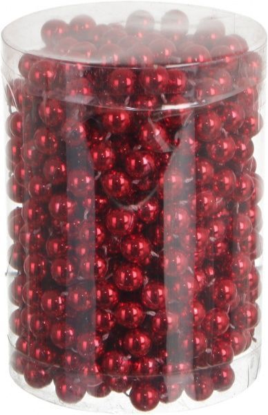 Декорация новогодняя Бусы красные 1х800 см