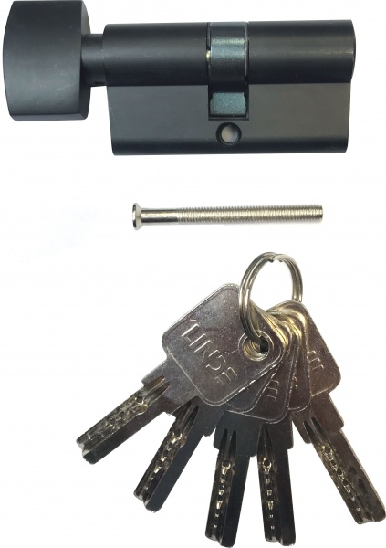 Цилиндр Linde A6P 30x30 ключ-вороток 60 мм черный