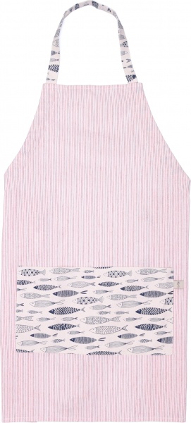 Фартук Fish красная полоска La Nuit
