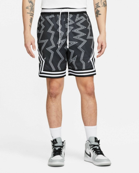 Шорты Jordan M J DF SPRT AOP DMND SHORT DH9079-010 р. S черный