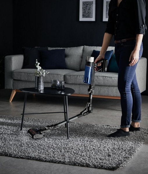 Пылесос аккумуляторный Rowenta X-Force 9.6 Aqua Animal RH20C7WO black/blue 