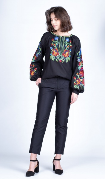 Вышиванка Эдельвика черный р. 3XL 218-21/00 