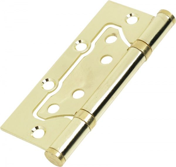 Защелка врезная с ручками и петлями Kea полированная латунь/матовая латунь