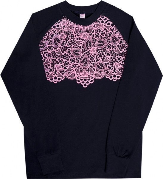 Джемпер Габби DG-19-1 Кружева темно-синий с розовым 11751 