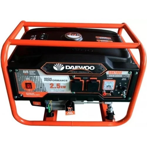 Генератор бензиновий Daewoo 2,2 кВт/ 2,5 кВт 220 В GDK2800 — фото 1