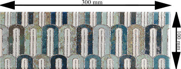 Плитка Mainzu BELLAGIO arco blu décor 10X30 