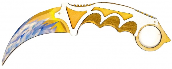 Игрушечное оружие Сувенир Декор Нож Керамбит (Frozen) из STANDOFF 2