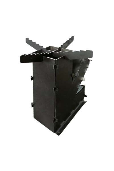 Піч ракетна Сталевий характер «турбо піч» на трісках мала