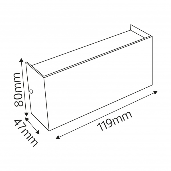 Светильник уличный настенный HOROZ ELECTRIC Proton S-4 1x4 Вт черный 076-055-0004-010 