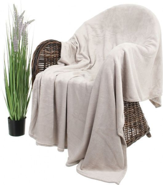 Плед Basic 160x200 см серо-бежевый La Nuit 