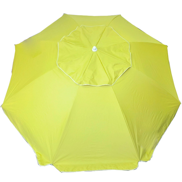 Зонтик пляжный Indigo D2,5м усиленный с наклоном желтый