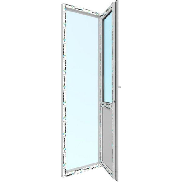 Дверь металлопластиковая Viknaland 700x2130 мм левая 