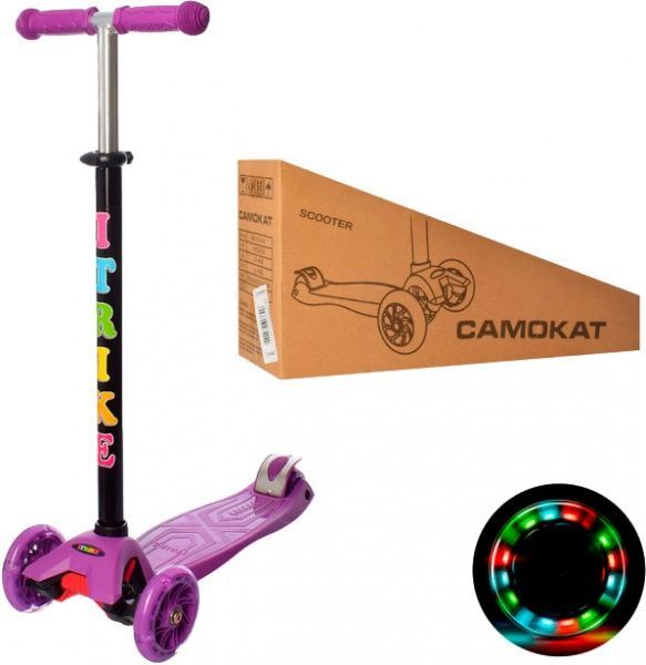 Самокат iTrike Maxi JR 3-003-V (JR 3-003) фиолетовый 