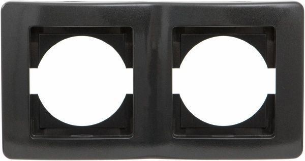 Рамка двухместная TEM Ekonomik горизонтальная черный OE20NB-U