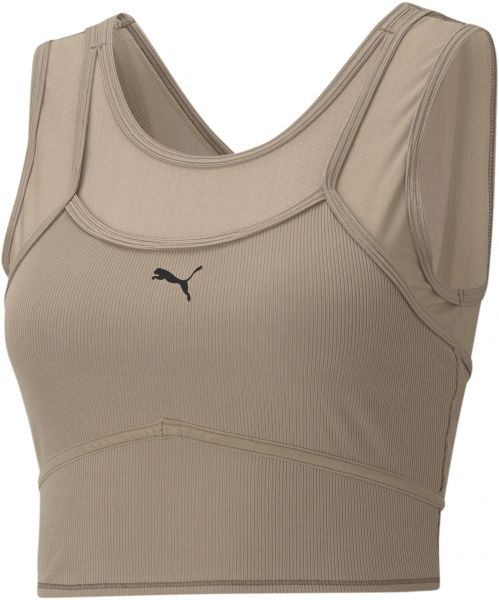 Майка Puma STUDIO LAYERED CROP TOP 52022381 XS бежевий