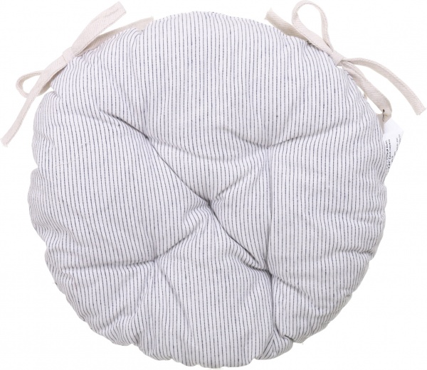 Подушка на стул синяя полоска 40 см La Nuit