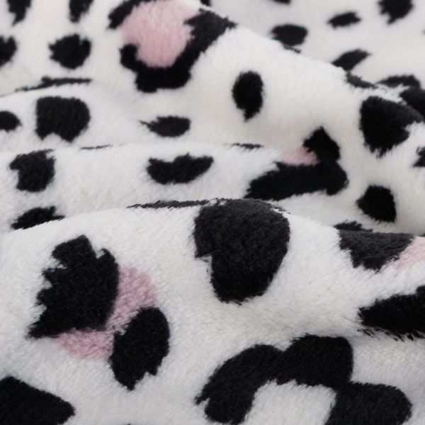 Плед Snow Leopard 200x220 см білий із чорним La Nuit 