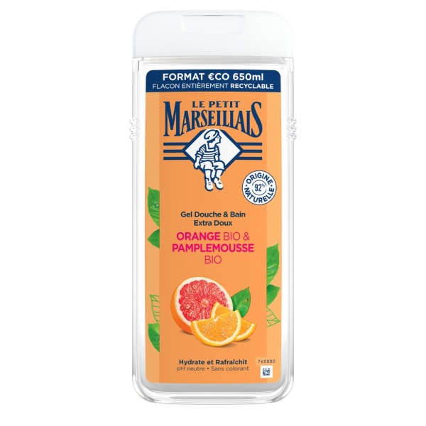 Гель для душу Le Petit Marseillais Orange & Grapefruit 650 мл