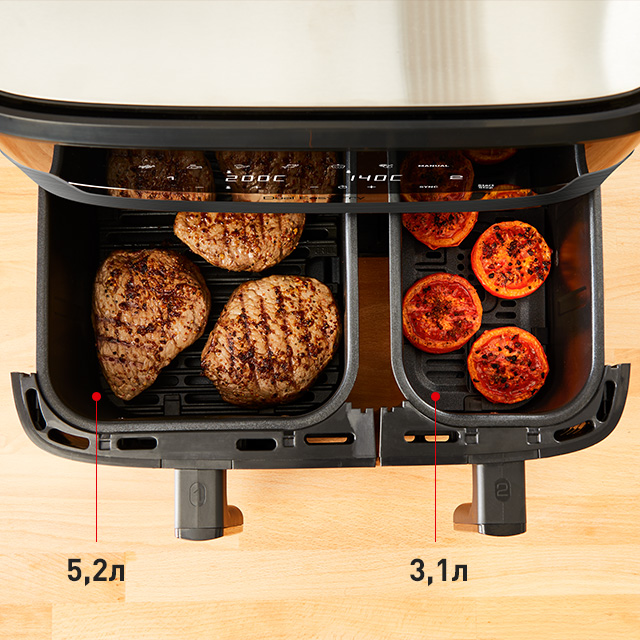Мультипечь Tefal Dual Easy Fry & Grill Air Fryer EY905B10