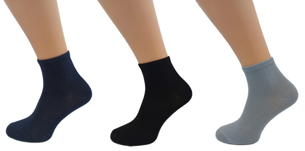 Набор носков женских Sensio средние р.23-25 синий/черный/белый 3 шт.