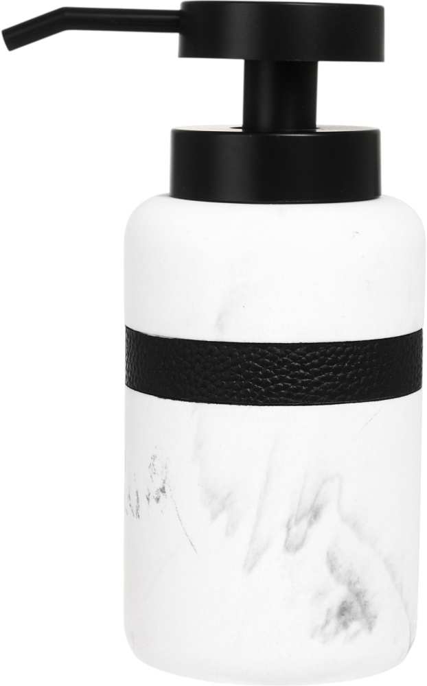 Дозатор для рідкого мила Sensio Marble 7.5x11.2/16 см чорний із білим