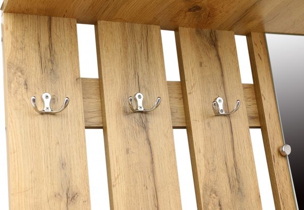 Прихожая с зеркалом Пехотин Ивона 1916х800х380 мм дуб тахо