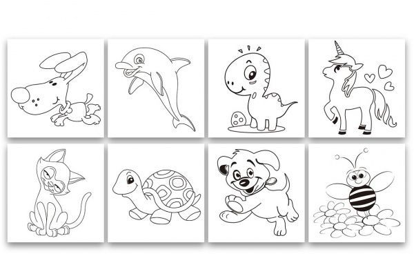 Набір для малювання Malinos Babyzauber 10 фломастерів + м'яка розмальовка