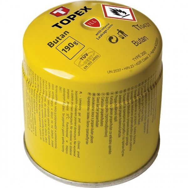 Балон для газових пальників бутан 190 г 44E150 Topex