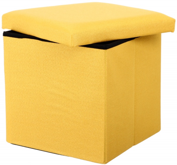 Ящик-пуф складаний 40522220-2 жовтий 380x380x380 мм