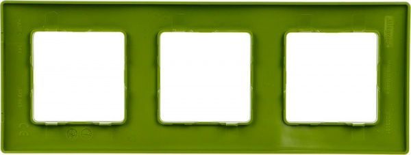 Рамка трехместная Legrand Etika универсальная зеленый папоротник 672543