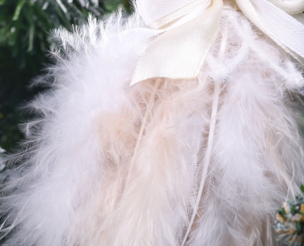 Подвеска Балерина декор Премиум 9х12х3 см белый