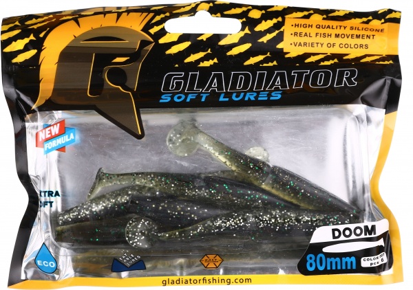 Силикон Gladiator 1082 75 мм 6 шт. DOOM - 3,2 #7