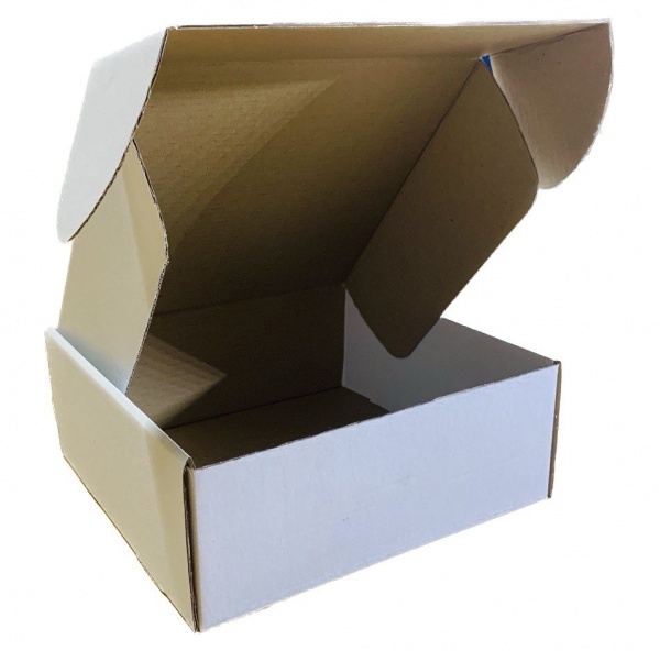 Гофроящик самосборный Т22 белый 215x215x85 мм