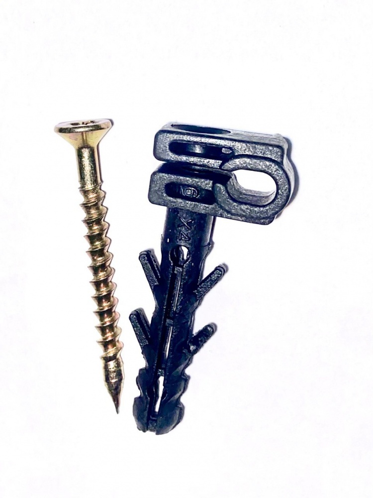 Обойма для труб UP! (Underprice) D 6x4 мм с ударным шурупом 100 шт. черный