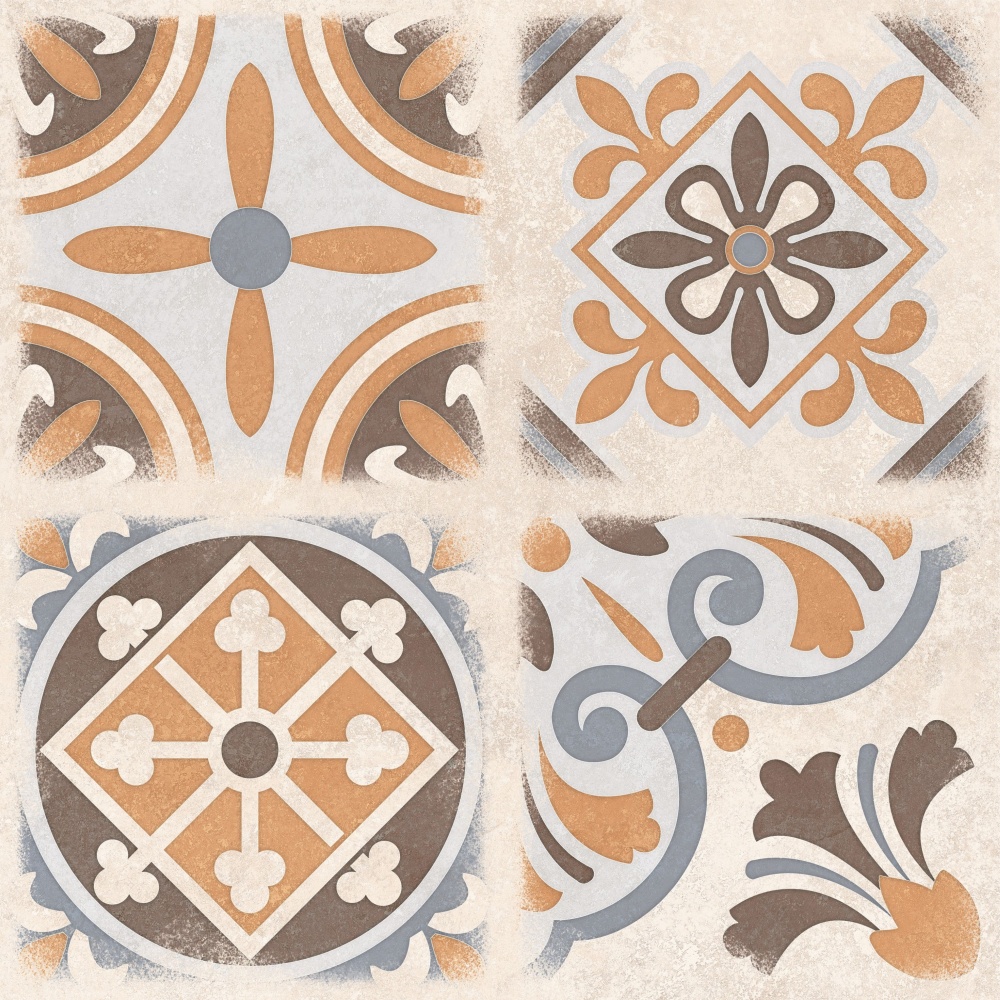 Плитка Allore Group Kompas Patchwork F\DEC P NR Mat 47x47 см