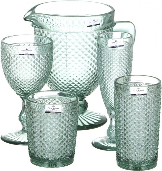 Набор бокалов для воды Bicos Cinza мятный 280 мл 4 шт. 49000059 Vista Alegre