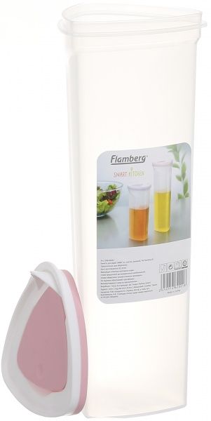 Ємність для олії або оцту Sand 1л рожева G-621 Flamberg Smart Kitchen