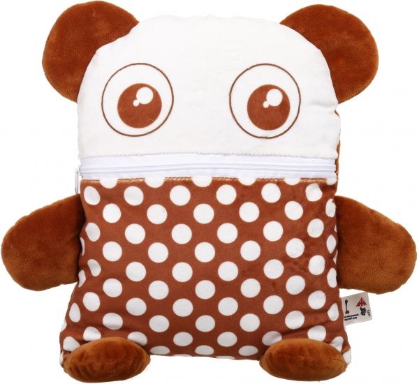 Подушка декоративная Мишка 25x35 см коричневый 