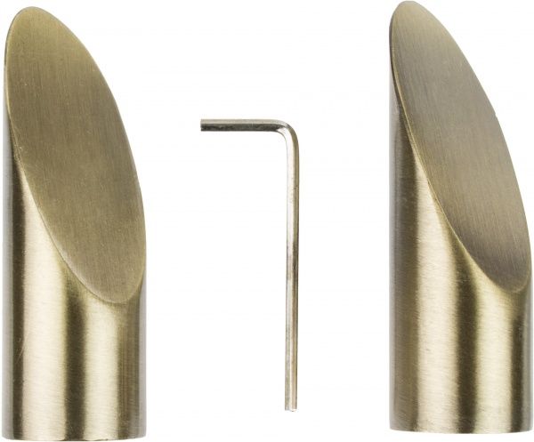 Наконечник Lazio Gardinia Memphis наборной d16 мм античная латунь 