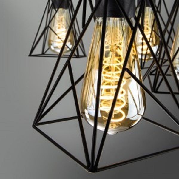 Люстра потолочная Strotskis Trappola 5x60 Вт E27 черный 70107/5 